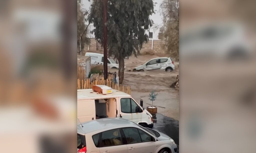 Severe Flooding Hits Paros, Hailstorm Pounds Syros